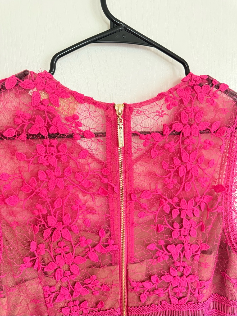 Bronx and Banco Megan Pink Lace Midi Dress - Picture 10 of 13